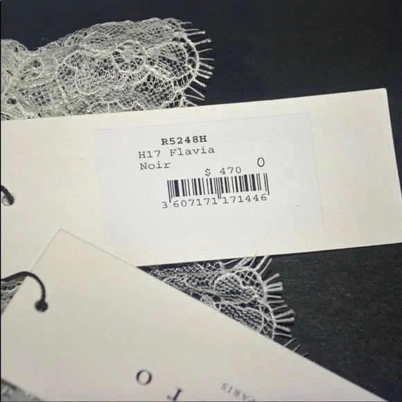 Sandro Flavia Dress Black White Eyelash Lace Flare Brocade - Picture 1 of 15